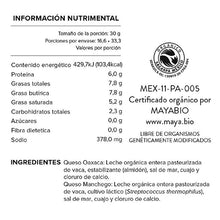 Cargar imagen en el visor de la galería, Mezcla de Quesos Orgánicos (Manchego y Oaxaca) Bové 500 g
