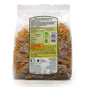 Pasta Fusilli de Garbanzo Orgánico, Castagno 250 g