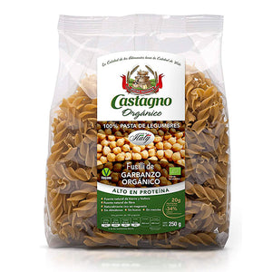 Pasta Fusilli de Garbanzo Orgánico, Castagno 250 g