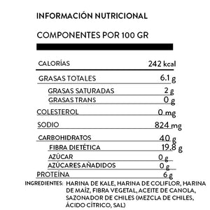 Chips de Kale Jalapeño 200 g