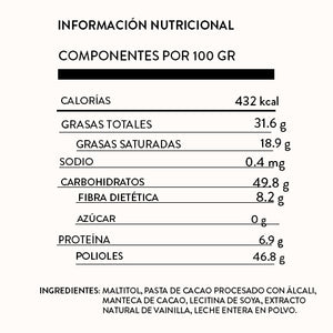 Chispas de Chocolate sin Azúcar 100 g