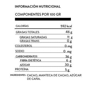 Chocolate Semiamargo 100 g