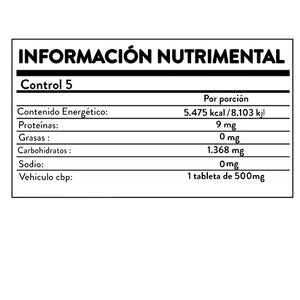 Control 5, Suplemento Alimenticio, SBN 90 tab.