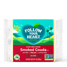 Cargar imagen en el visor de la galería, Smoked Gouda Slices Vegan Cheese, Follow your Heart 200 g