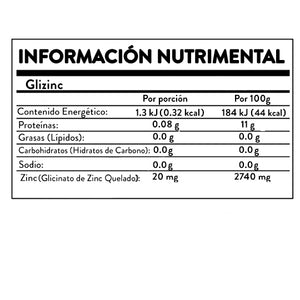 Glizinc, Suplemento Alimenticio, Kaypacha 60 caps