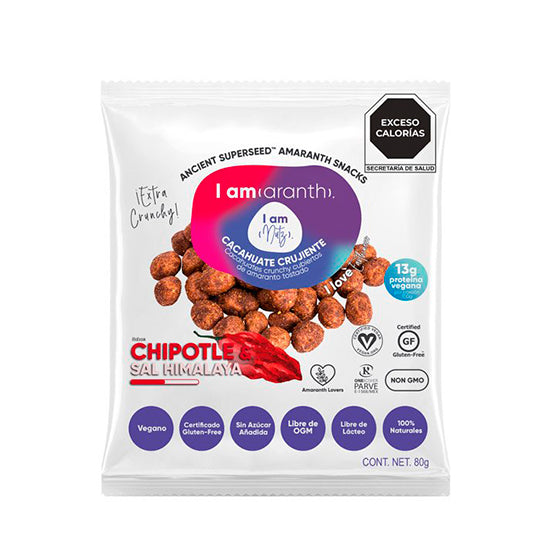 Cacahuate Sabor Chipotle Orgánico, I am (aranth) 80 g