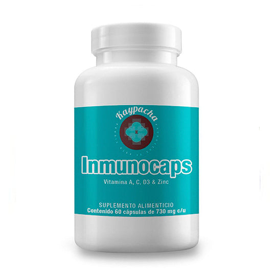 Inmunocaps Vitamina A, C, D3 y Zinc, Kaypacha 60 caps