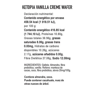 Crème Filled Vanilla Wafers, Ketopia 110 g