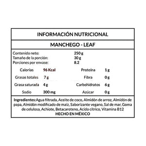 Queso Manchego Rallado Vegano, Leaf 350 g