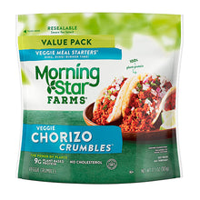 Cargar imagen en el visor de la galería, Veggie Chorizo Crumbles, MorningStar Farms 284 g