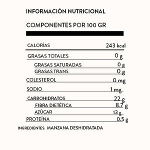 Manzana Deshidratada 100 g