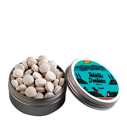 Tabletas Dentales de Menta Veganas, Nanah 50 g