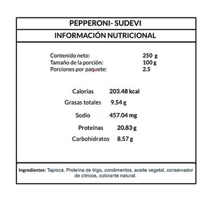 Peperoni Vegana, Sudevi 250 g