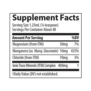 Ionic Manganese, Suplemento Dietético, Trace Minerals 59 ml