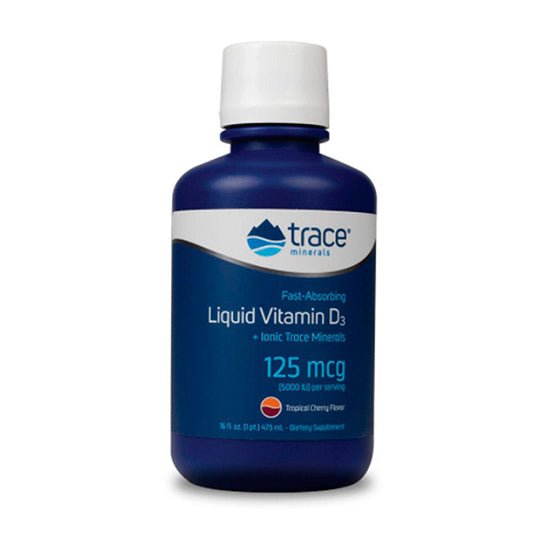 Liquid Vitamin D3, Suplemento Dietético, Trace Minerals 473 ml