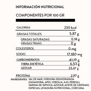 Caldo de Verduras 100% Natural 100 g