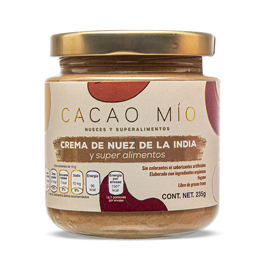 Crema de Nuez de la India con Canela, Cacao Mío 235 g
