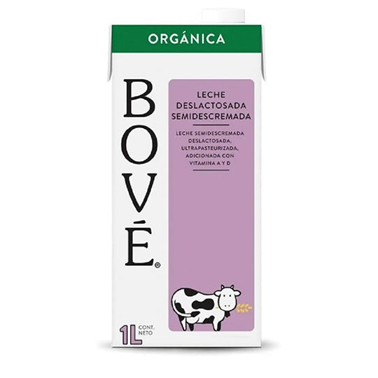 Leche Deslactosada Orgánica Bové 1 lt