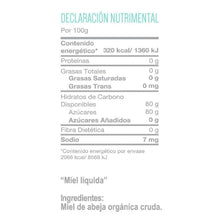 Cargar imagen en el visor de la galería, Miel de Abeja Orgánica Extra Virgen, Tía Ofilia 630 g