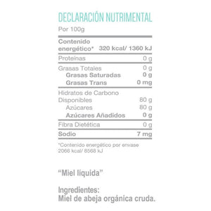 Miel de Abeja Orgánica Extra Virgen, Tía Ofilia 630 g