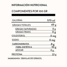 Cargar imagen en el visor de la galería, Semilla de Girasol sin Cáscara 100 g