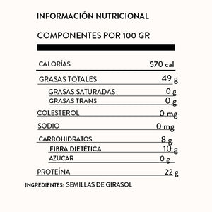 Semilla de Girasol sin Cáscara 100 g